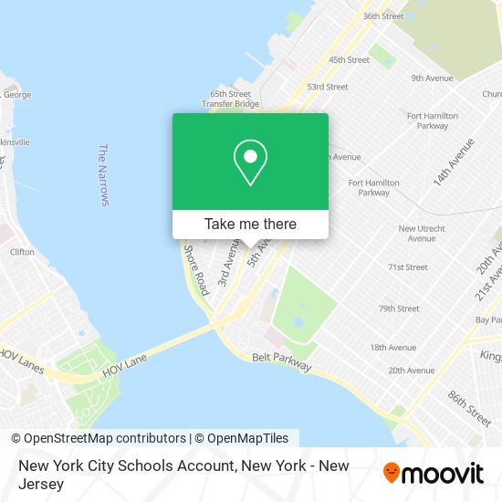 New York City Schools Account map