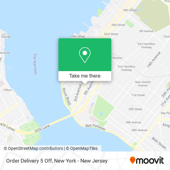 Order Delivery 5 Off map