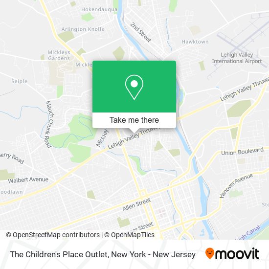 The Children's Place Outlet map