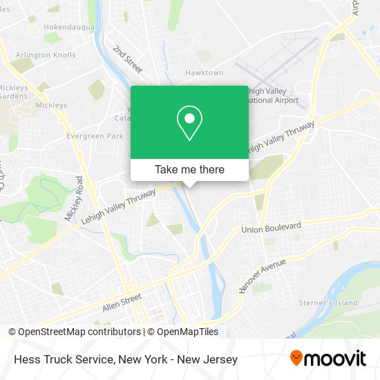 Hess Truck Service map