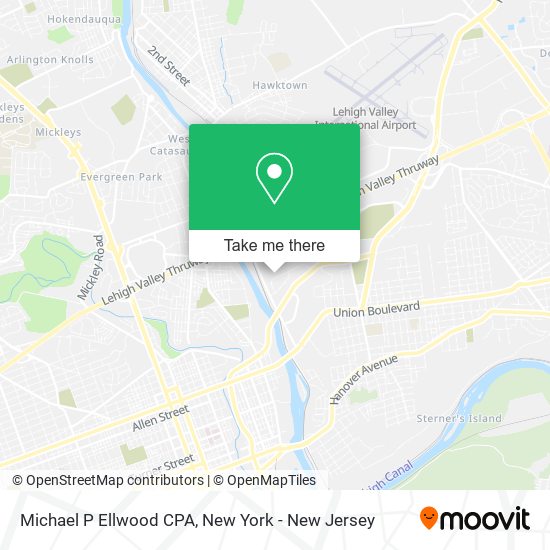 Michael P Ellwood CPA map