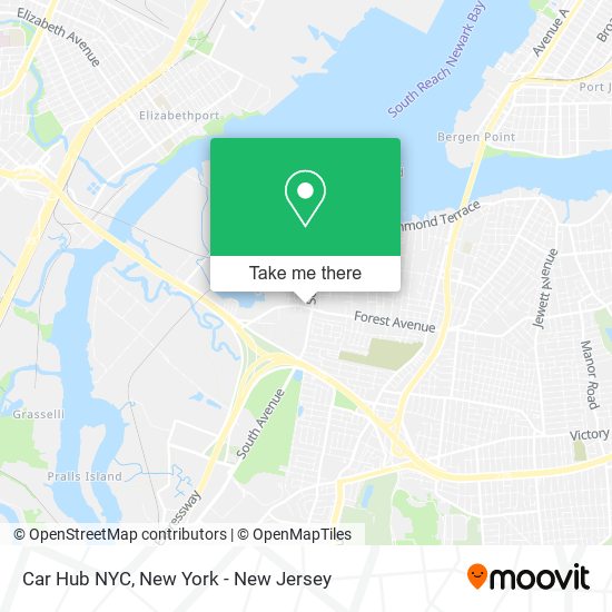 Car Hub NYC map