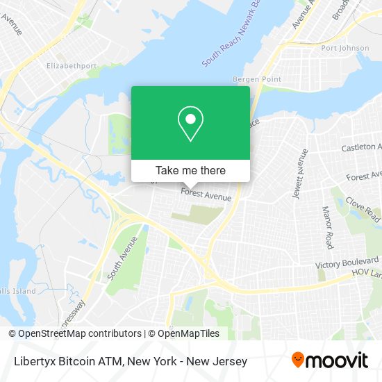 Mapa de Libertyx Bitcoin ATM