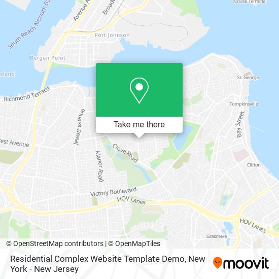 Mapa de Residential Complex Website Template Demo