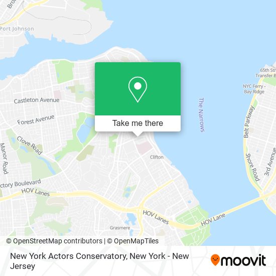 New York Actors Conservatory map