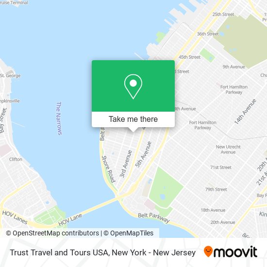 Mapa de Trust Travel and Tours USA