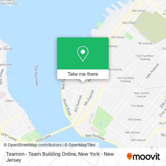 Mapa de Teamon - Team Building Online
