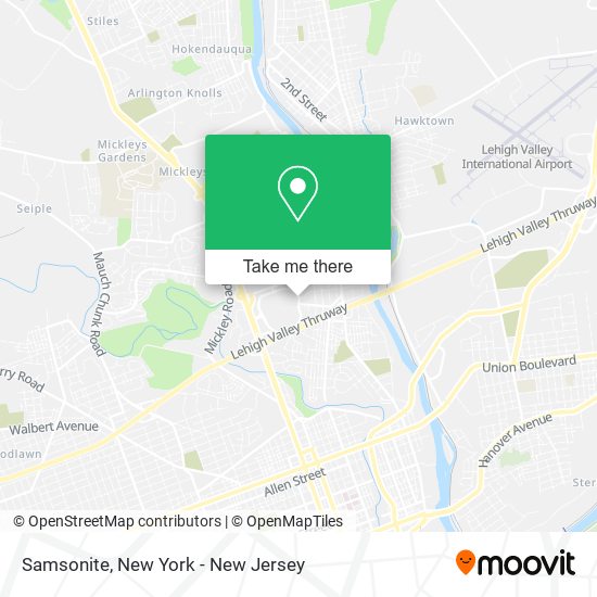 Samsonite map