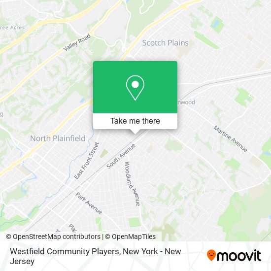 Westfield Community Players map