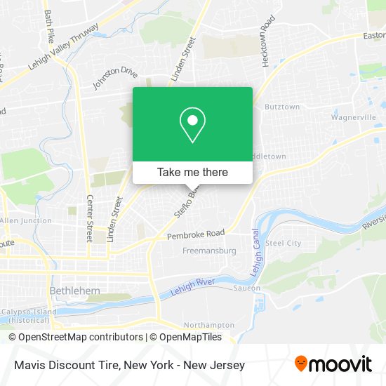 Mapa de Mavis Discount Tire