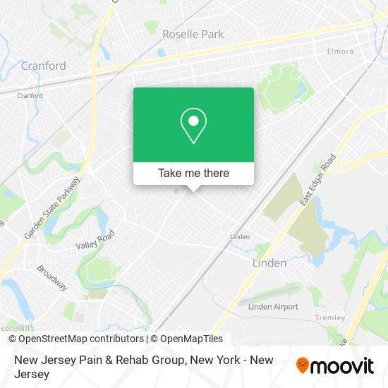 New Jersey Pain & Rehab Group map