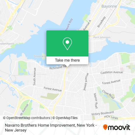 Mapa de Navarro Brothers Home Improvement