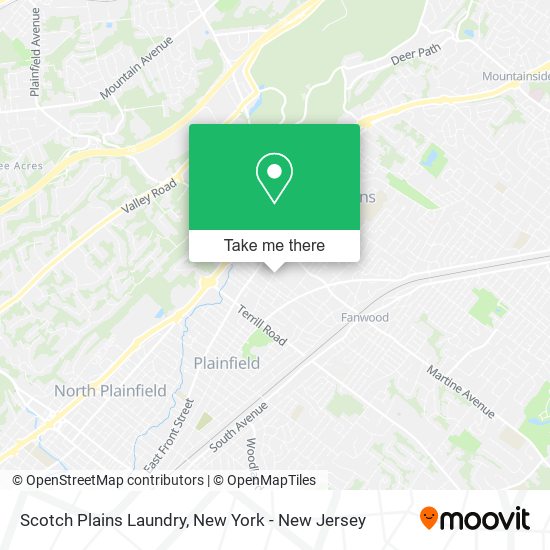 Scotch Plains Laundry map