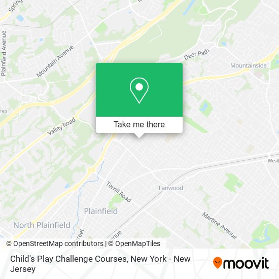 Child's Play Challenge Courses map