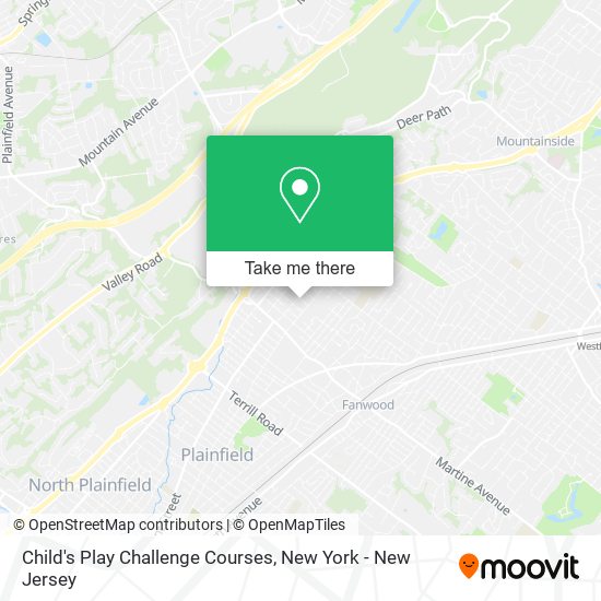 Mapa de Child's Play Challenge Courses