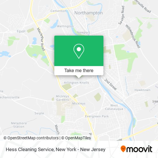 Mapa de Hess Cleaning Service