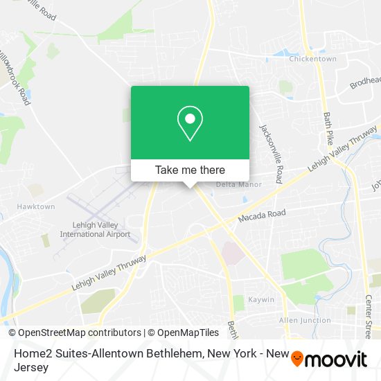 Home2 Suites-Allentown Bethlehem map