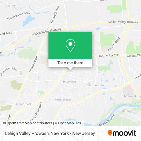 Lehigh Valley Prowash map