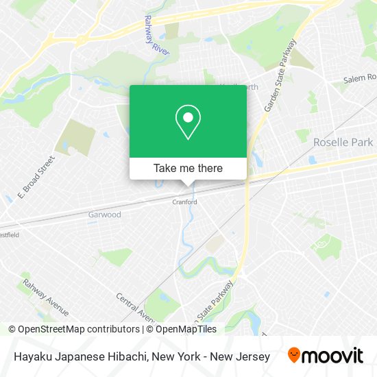 Mapa de Hayaku Japanese Hibachi