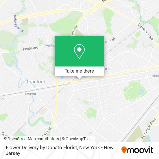 Flower Delivery by Donato Florist map