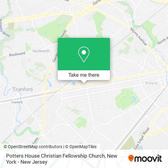 Mapa de Potters House Christian Fellowship Church