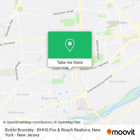 Bobbi Bromley - BHHS Fox & Roach Realtors map