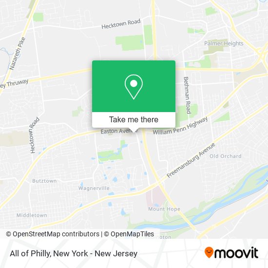 All of Philly map