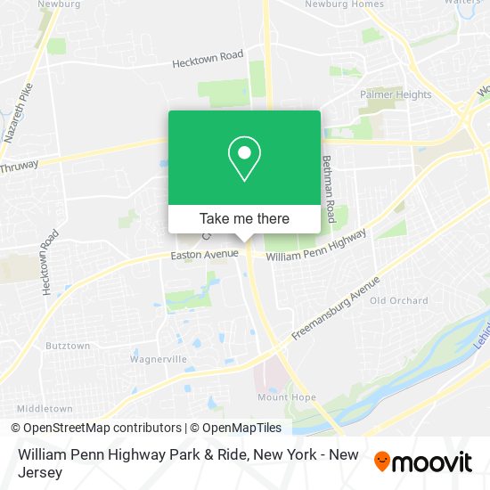 William Penn Highway Park & Ride map