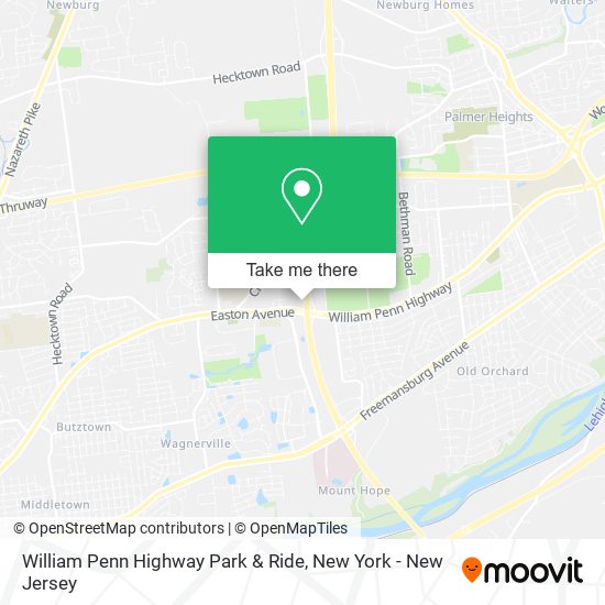 Mapa de William Penn Highway Park & Ride