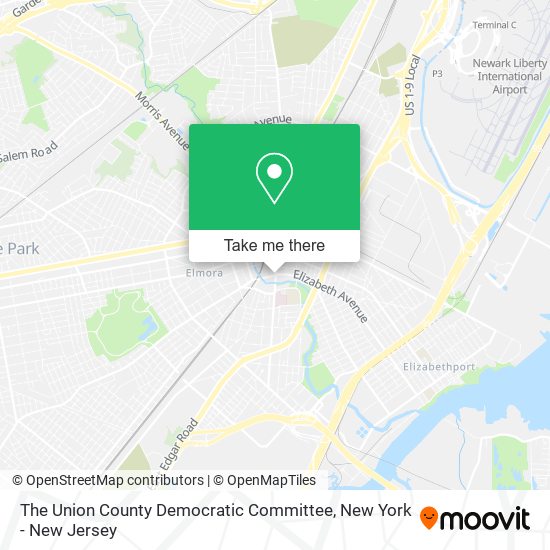 The Union County Democratic Committee map