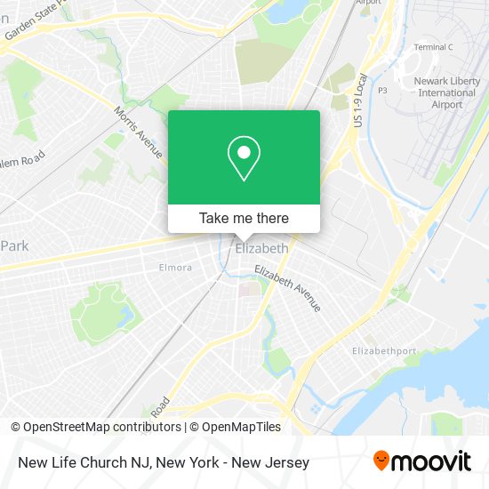 New Life Church NJ map