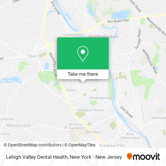 Lehigh Valley Dental Health map