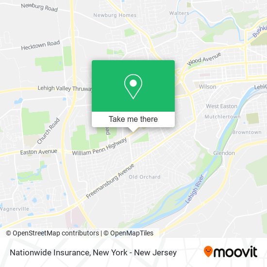 Nationwide Insurance map