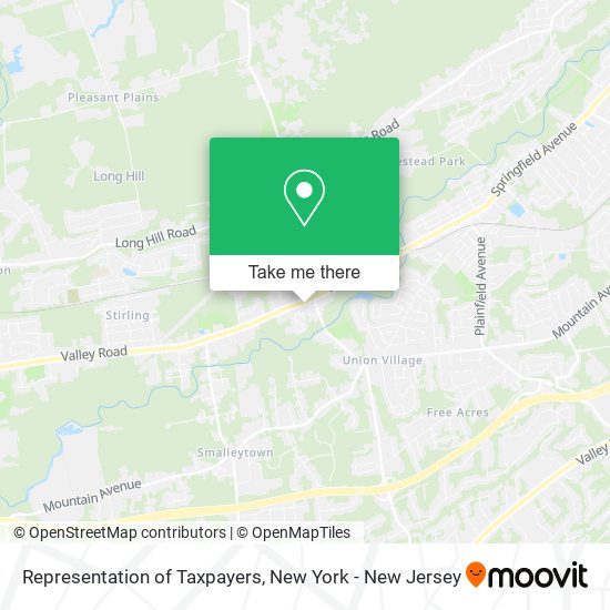 Representation of Taxpayers map