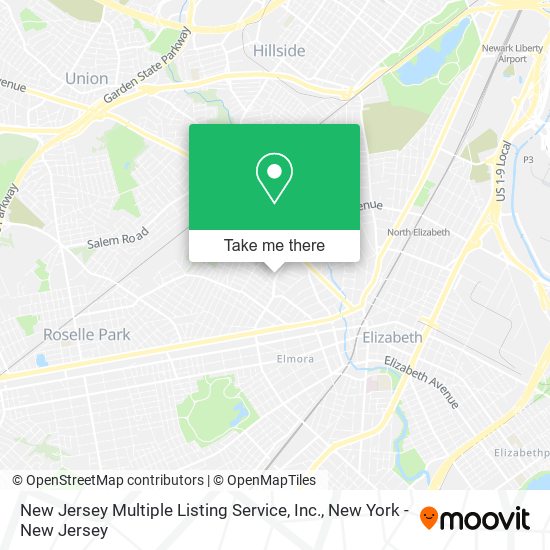 Mapa de New Jersey Multiple Listing Service, Inc.