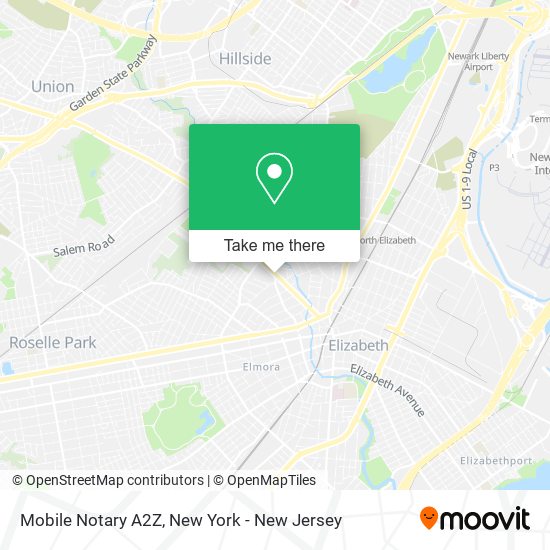 Mobile Notary A2Z map