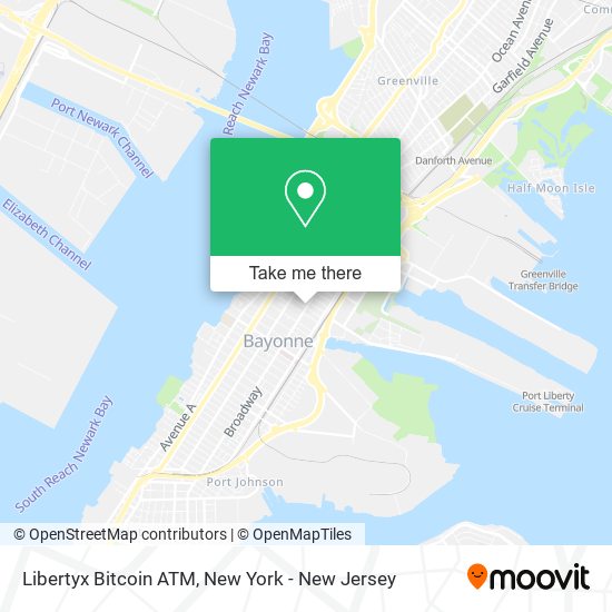 Mapa de Libertyx Bitcoin ATM