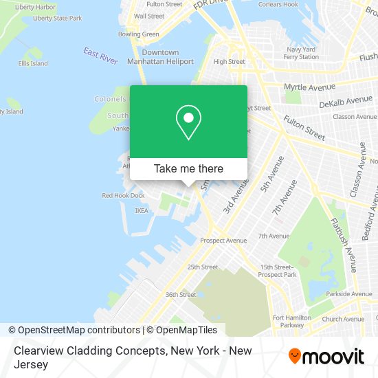 Clearview Cladding Concepts map