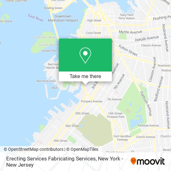 Erecting Services Fabricating Services map