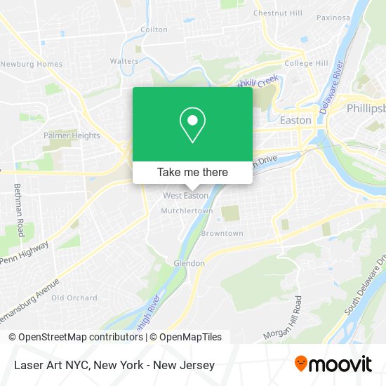 Mapa de Laser Art NYC