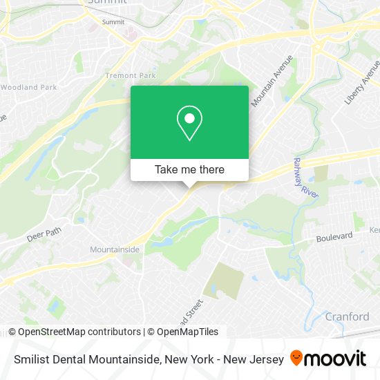 Smilist Dental Mountainside map