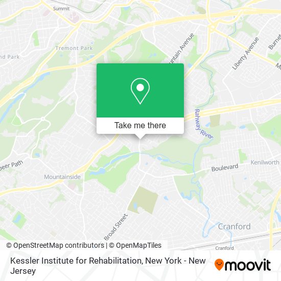Mapa de Kessler Institute for Rehabilitation