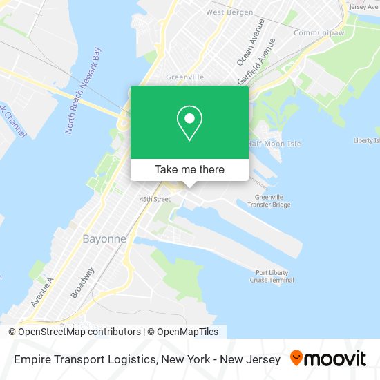 Empire Transport Logistics map