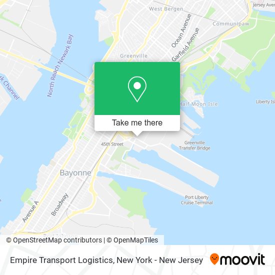 Mapa de Empire Transport Logistics