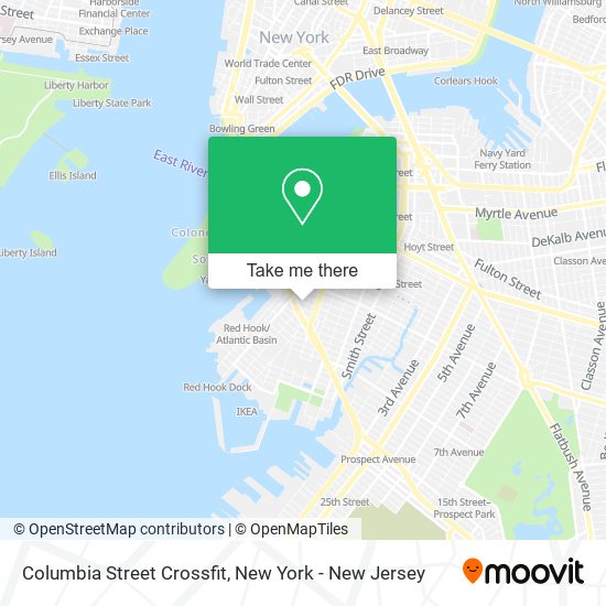 Mapa de Columbia Street Crossfit