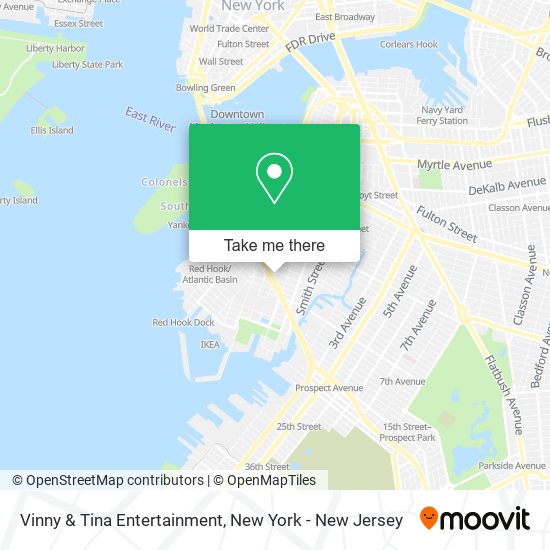 Vinny & Tina Entertainment map