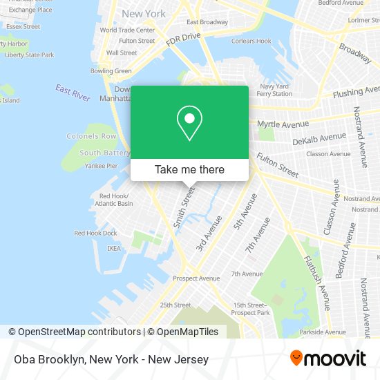 Oba Brooklyn map