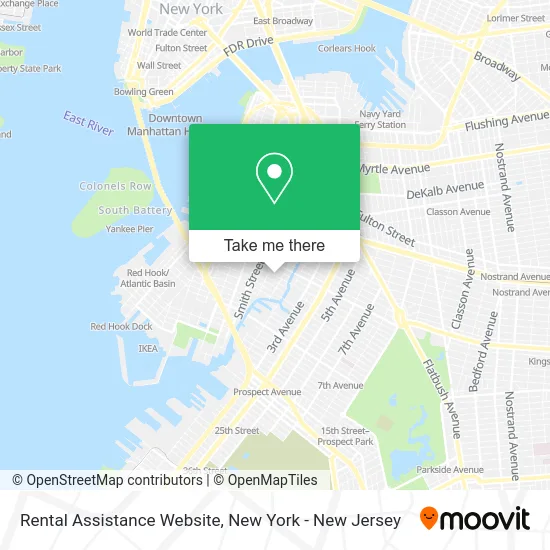 Rental Assistance Website map