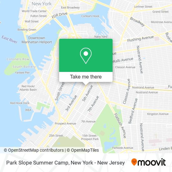 Mapa de Park Slope Summer Camp