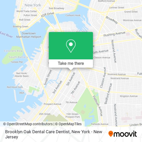 Brooklyn Oak Dental Care Dentist map